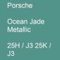 Preview: Porsche, Ocean Jade Metallic, 25H / J3 25K / J3.
